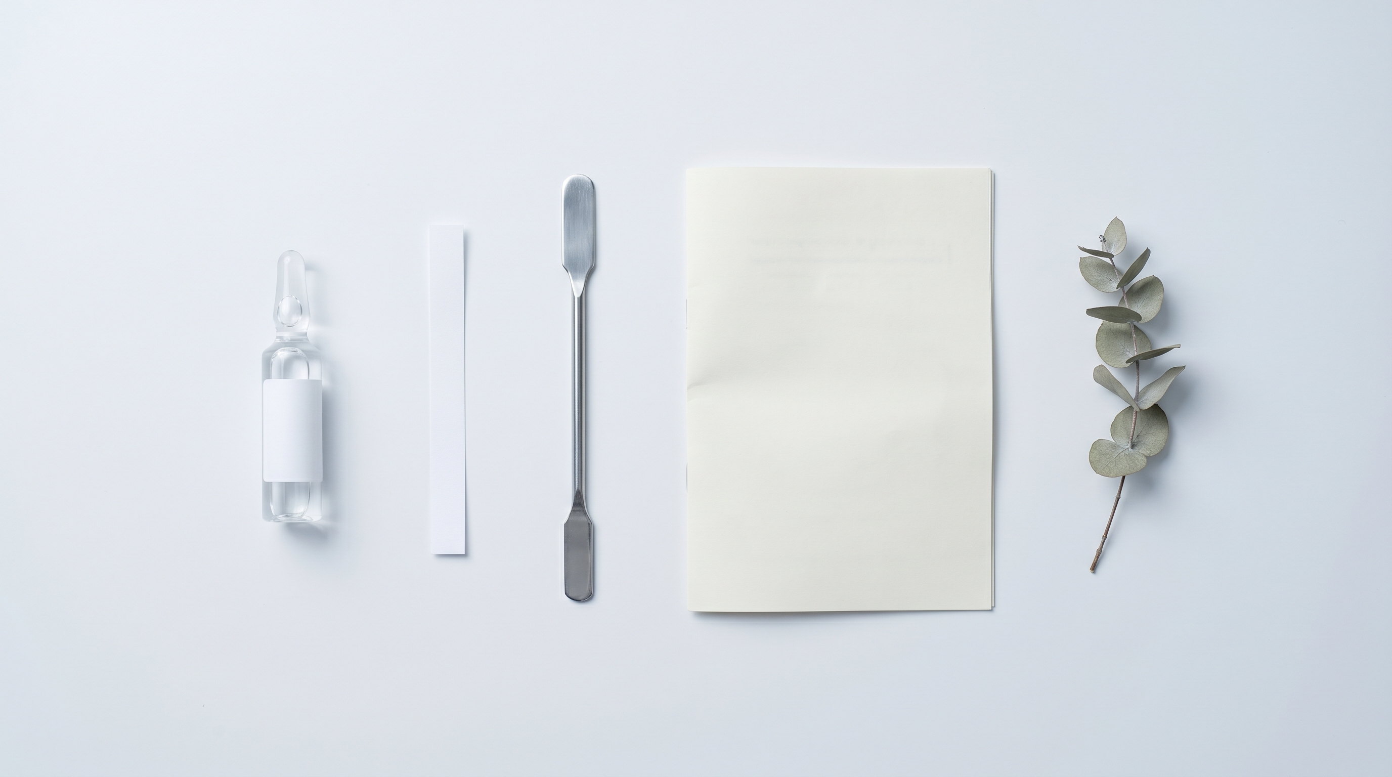 Pharmaceutical compounding quality assurance flat lay with ampule and testing tools sildenafil tadalafil ODT